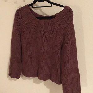 Free People chunky off shoulder sweater